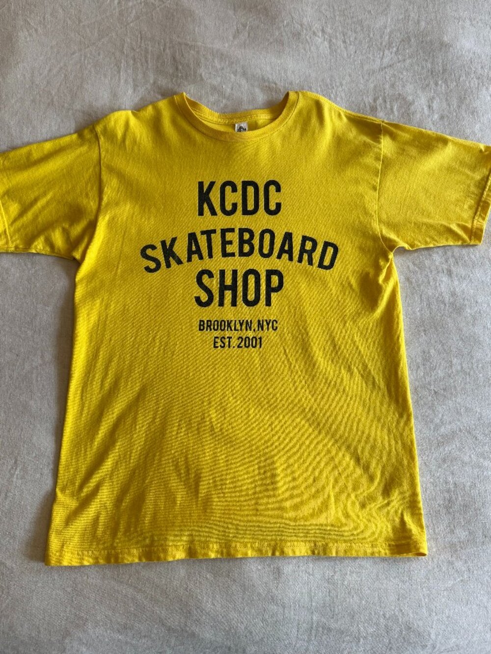 KCDC Skate Shop Men's Tee M Yellow